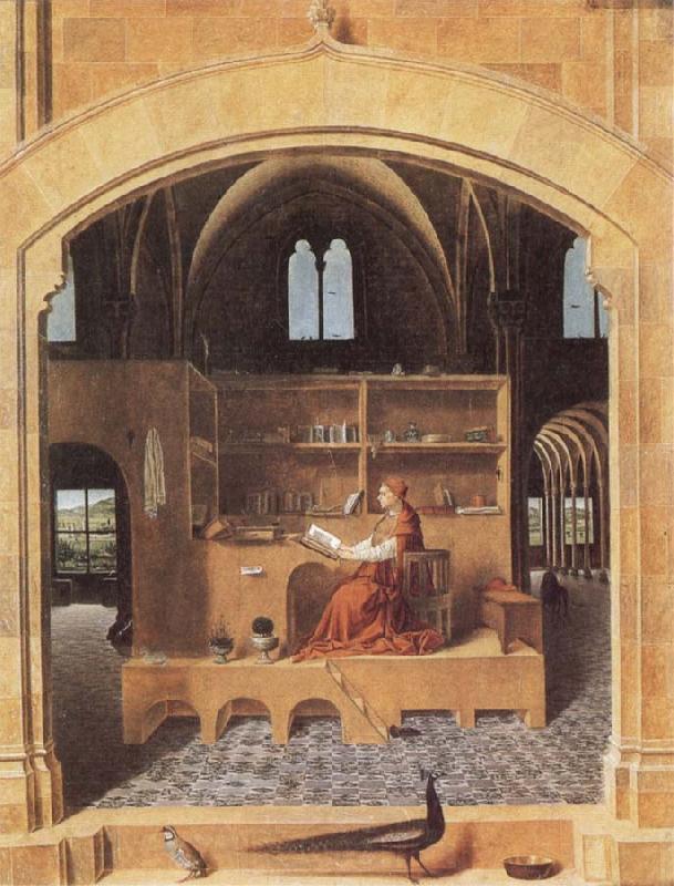 Antonello da Messina St Jerome in His Study Norge oil painting art